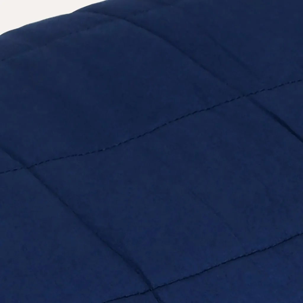 Weighted Blanket Blue 140x200 cm Single 6 kg Fabric