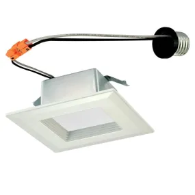 Westinghouse 3105400 10 Watt LED Square Recessed Downlight Dimmable - 4000 Kelvin - Cool White - 650 Lumens - E26-Medium Base - 120 Volt - Box