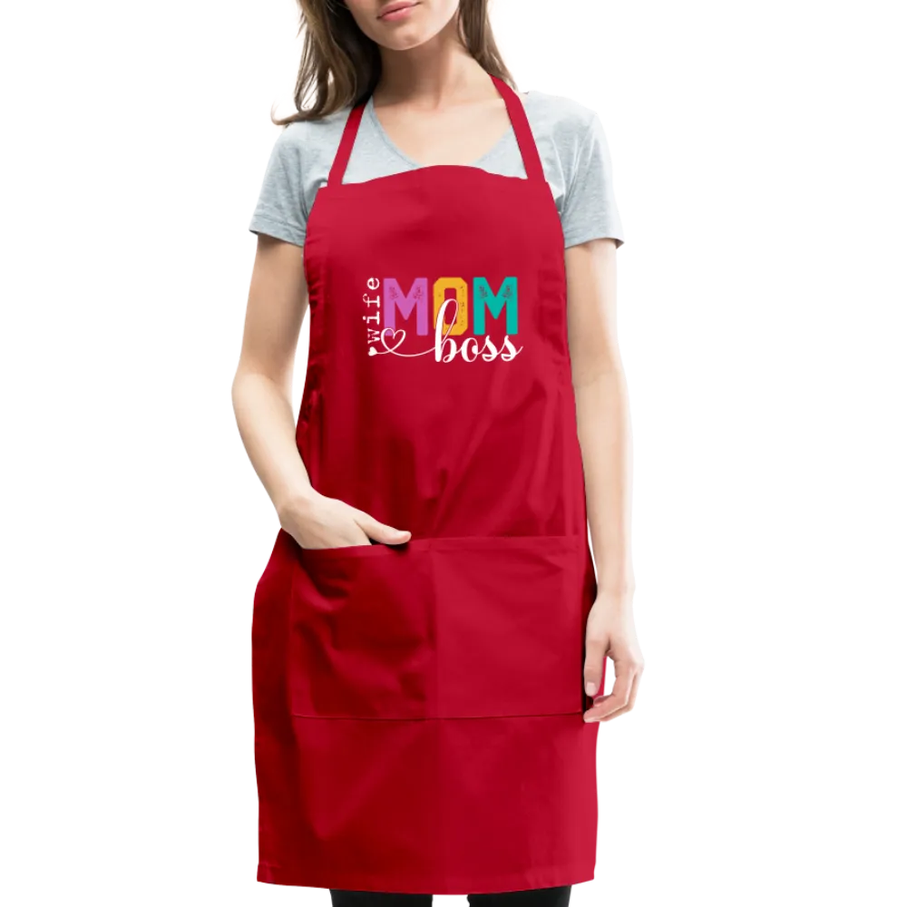 Wife Mom Boss Adjustable Apron