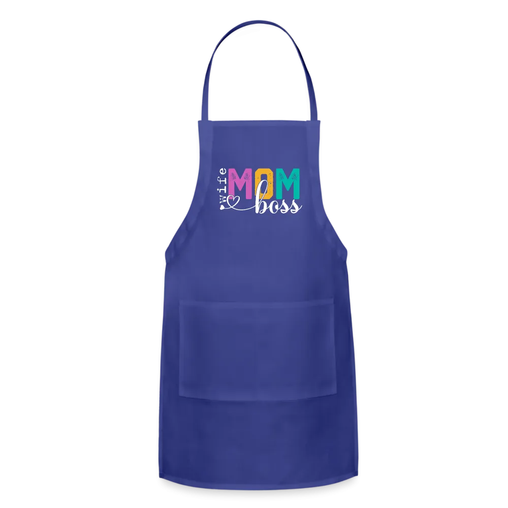 Wife Mom Boss Adjustable Apron