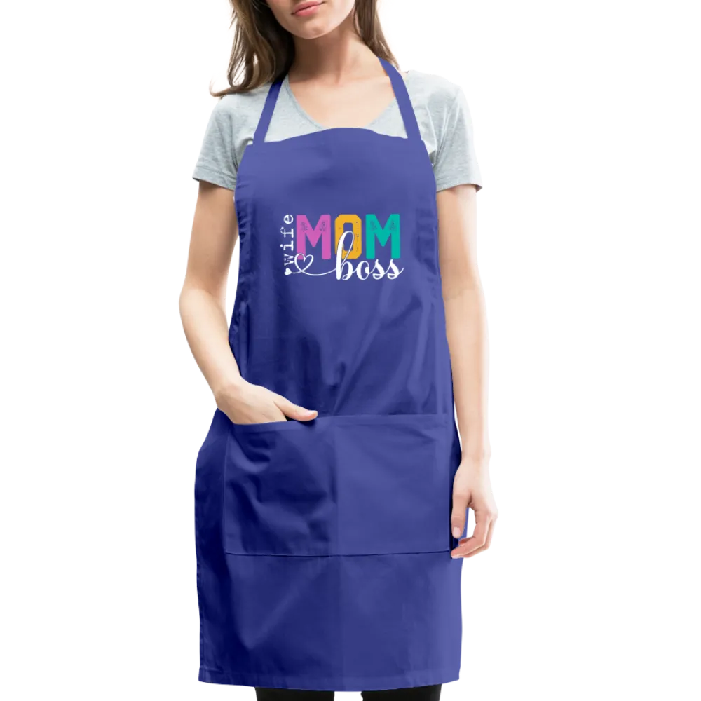 Wife Mom Boss Adjustable Apron