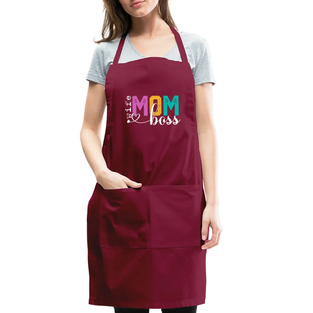 Wife Mom Boss Adjustable Apron