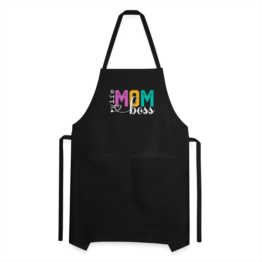 Wife Mom Boss Adjustable Apron