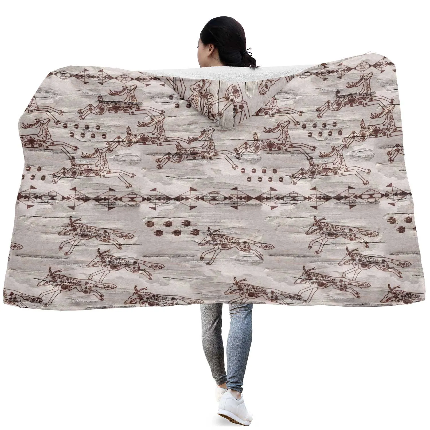 Wild Run Hooded Blanket