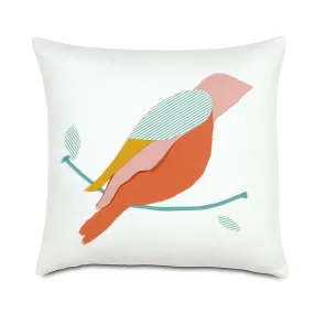 Wild Things Bird Throw Pillow Cover 18x18