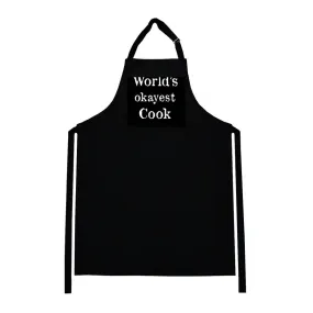 World's Okayest Cook Mens Apron