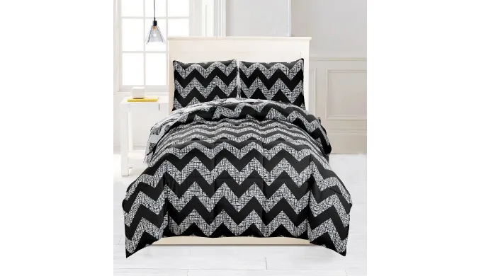 Wyatt Reversible 3-Piece Full/Queen or King Comforter Set - Ships Quick!