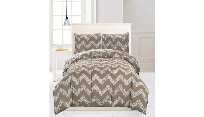 Wyatt Reversible 3-Piece Full/Queen or King Comforter Set - Ships Quick!