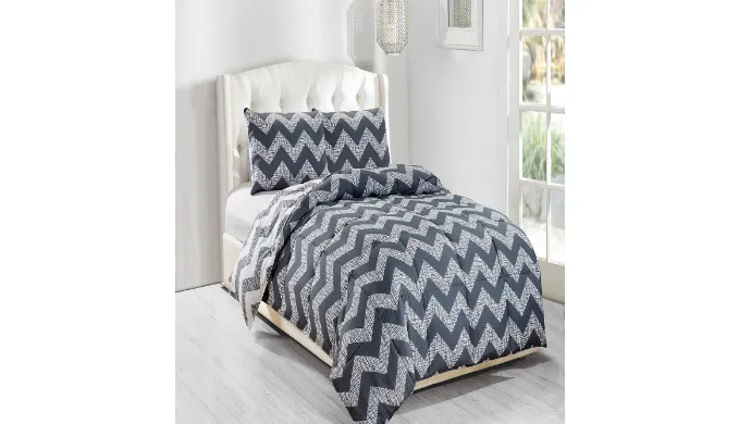 Wyatt Reversible 3-Piece Full/Queen or King Comforter Set - Ships Quick!