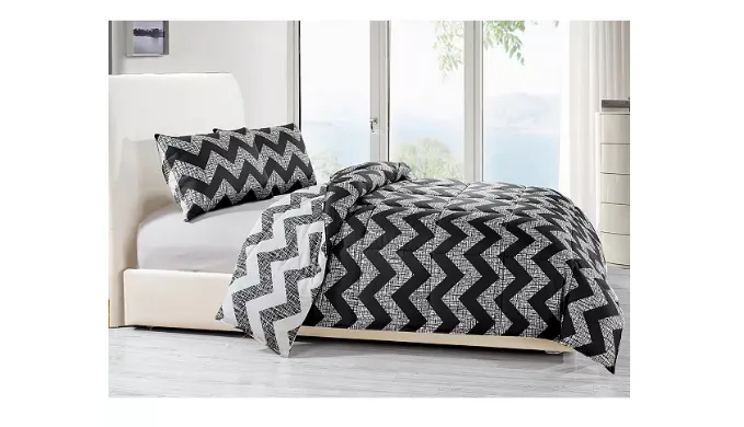 Wyatt Reversible 3-Piece Full/Queen or King Comforter Set - Ships Quick!