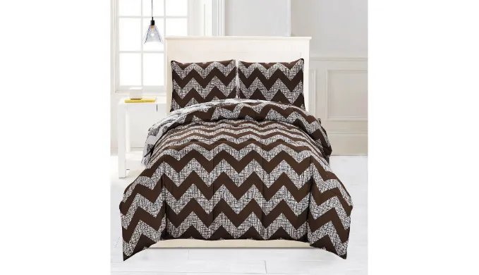 Wyatt Reversible 3-Piece Full/Queen or King Comforter Set - Ships Quick!