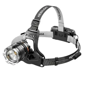 XHP50 LED Sensor Headlamp Waterproof Head Light Rechargeable Fishing Searching Camping Head Flashlight Zoom Lantern