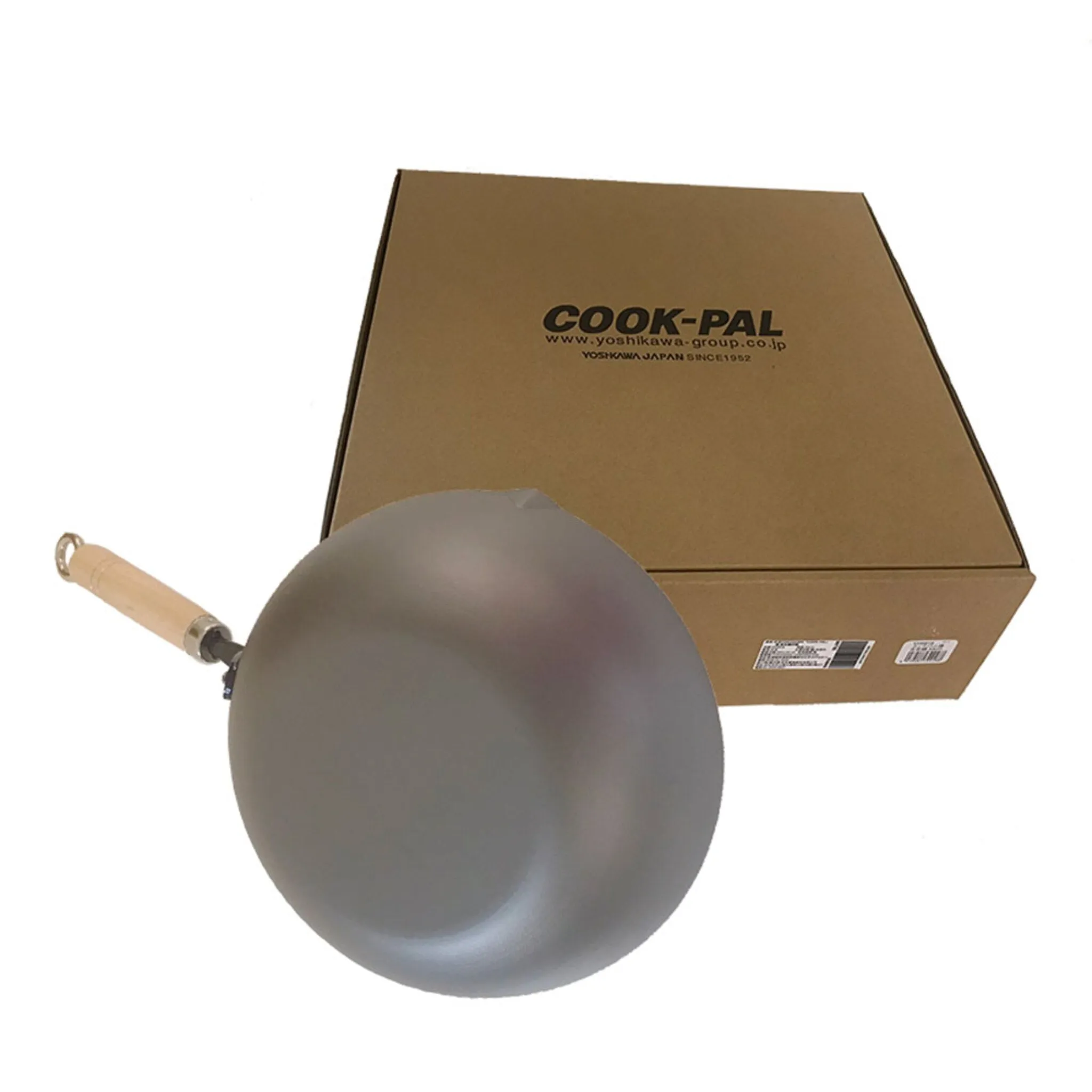 Yoshikawa Cook-Pal Ren Beijing Wok 30/36CM Made in Japan (Included Lid Cover)