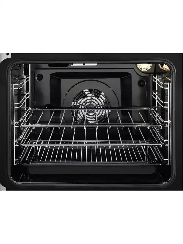 Zanussi ZCV46050WA Top 39/Main 77 Electric Cooker with Double Oven - Black / White